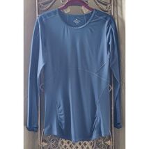 Athleta Fastest Track Womens Med Navy Blue Long Sleeve Activewear Athlet... - $19.80