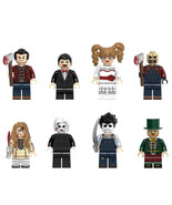 8Pcs Movie Horror Character Minifigures Jack Torrance Leslie Vernon Mini... - $23.99