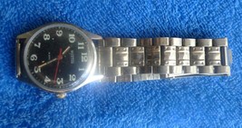 Vintage USSR Soviet Men Mechanical Wrist Watch WOSTOK 18 Jewels w/ Band ... - $34.65