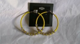 Fashion Jewelry Silver Yellow Tone Hoop Earrings Set - $11.96