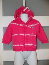The Children's Place Pink/White Ruffled Hooded Jacket Size 12 Months Gir... - $17.10