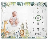 Popfavors, Yuzioey Safari Baby Monthly Milestone Blanket, Jungle Animals... - $39.99
