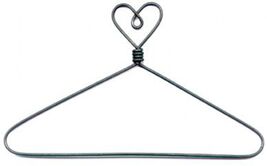 Classic Motifs 4 Inch Heart Top With Open Center Craft Hanger - $4.95