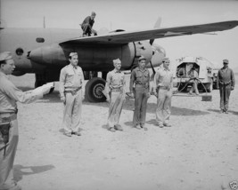 US Pilots receive a decoration at airbase in North Africa 1943 New 8x10 ... - $8.81