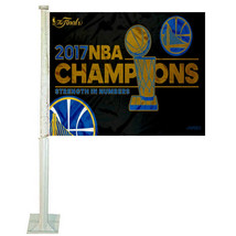 Golden State Warriors 2017 NBA Champions Car Flag NBA Double Sided Auto Banner - $12.19