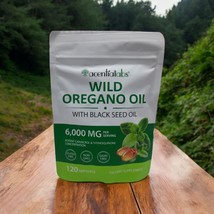 ACENTIALLABS Wild Oregano Oil 6,000mg with Black Seed Oil - 120 SG Exp 1... - $17.81