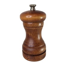 Vintage Baribocraft Canada Wood Pepper Mill Grinder 4” Baribo Made - $18.74