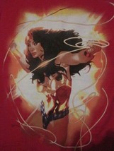Nwot - Wonder Woman Character Image Adult Size M Red Short Sleeve Tee - £7.24 GBP