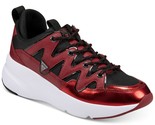 Guess Men Lace Up Dad Sneakers Tane Dark Red Faux Leather - $16.77
