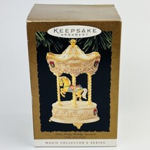 Vintage 1995 Hallmark Keepsake Magic Tobin Fraley Holiday Carousel Ornament NIB - £10.57 GBP