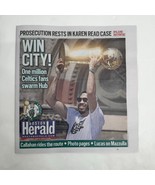 Boston Celtics 6/22/2024 Parade WIN CITY NBA Champions Boston Herald New... - $31.84 CAD