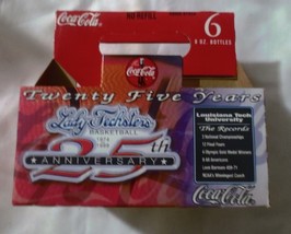 Coca Cola Classic 6-8OZ 25 yrs Lady Techsters B'Ball  74- 99 Carrier Carton Used - $2.48