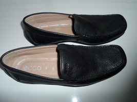 ECCO 243200 Amazing Genuine Leather Men’s Loafer Shoes Black 10.5E to 11M - £54.30 GBP