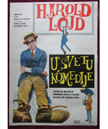 1962 Original Movie Poster World of Comedy Harold Lloyd Willie Best Bebe... - £42.60 GBP