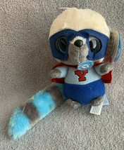 YooHoo &amp; Friends Aurora Bush Baby Superhero “Y” W/ Noise Plush 5” NWT Blue Tail - £7.98 GBP