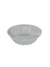 Val St Lambert Crystal Cut Bowl 3.5&quot; Votive Candle Holder Bowl Decorative Glass - £17.89 GBP