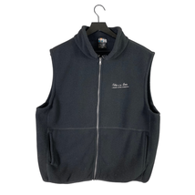 City By The Sea Production Vest Jacket Mens Size Promo Rare Zip Black Me... - £60.81 GBP