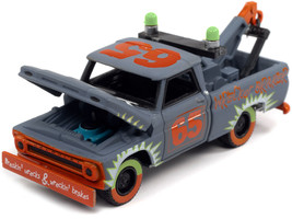 1965 Chevrolet Tow Truck #65 Derby Smoke Gray with Graphics &quot;Demolition Derby... - £13.21 GBP