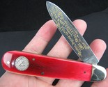 NKCA pocket knife vintage 1997 &quot;1 of 700&quot; 285 Fight&#39;N Rooster Frank Bust... - $121.54