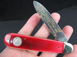 NKCA pocket knife vintage 1997 &quot;1 of 700&quot; 285 Fight&#39;N Rooster Frank Bust... - $121.54