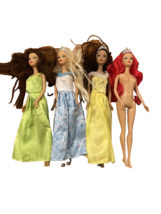 Princess Dolls Bundle of Four Ariel, Belle Cinderella Copycats BO 2018 Barbie - £10.39 GBP