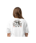 Oversized Heavyweight T-Shirt - Die Back Print White - $1,209.42 MXN