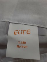 HOTEL BEDDING LINEN ,1 NEW WHITE Queen size  Flat sheet 90 x 110 T180 Elite - $15.84
