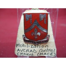 Vintage Authentic US Army Unit Crest Insignia Mobilization Avcrad Control MACE # - £15.56 GBP