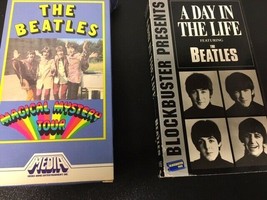 Beatles 2 VHS Tapes  and 1 book - $19.67