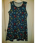 Wonder Nation Girls Play Dress Size X-Large (14-16) Blue With Stars NEW - $11.64