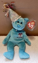 TY Beanie Baby December Teddy Birthday Bear 8&quot; 2002 Mint Tag Stuffed Ani... - £6.38 GBP