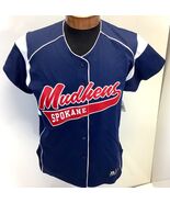 NWT Womens Spokane Mudhens Embroidered Softball Jersey #10 Sz Large - $612.53 MXN