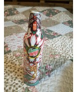 Mountain Dew Aluminum 9 1/2&quot; Bottle Green Label Art  - €4,32 EUR