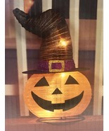 Celebrate The Season Halloween LIGHTED POP UP PUMPKIN 24&quot; Tall Indoor/Ou... - £19.93 GBP