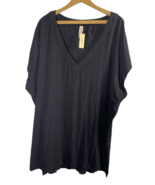 Swim by Cacique 22/24 3X Swimsuit Dress Cover Up Stretch Knit Black Swim... - $68.00 CAD