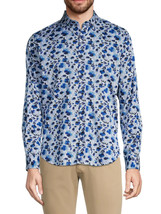 Robert Graham Men&#39;s Trudie Tailored-Fit Floral Shirt - Blue - Size XL - £50.33 GBP