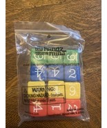 hand2mind Cubes, Numbers, Dice, 4 Colors Set Of 12 New - $11.87