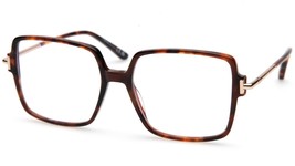NEW TOM FORD TF5915-B 052 Havana Eyeglasses Frame 53-16-135mm B48mm Italy - £173.50 GBP