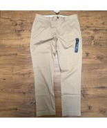 NWT J.Crew Flex Athletic Slim Chinos Men&#39;s 35x32 Casual Pants Khaki Stretch - $53.06 CAD