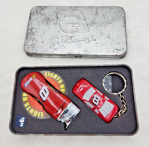 Dale Earnhardt Jr #8 NASCAR Lighter and Keychain Set with Collector Tin 2002 - £7.00 GBP