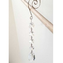6Pcs 7&quot; Garland Crystal Oval Tear Drop Hanging Jewel Ornament Wedding Pa... - £8.58 GBP