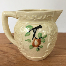 Vtg 1930s Japanese Japan Basketweave Majolica Floral Rose Small Creamer ... - $36.62