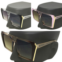 Sunglasses Women Oversized Aviator &quot;Emma&quot; Xxl Flat Top Square Shadz Gafas - £10.43 GBP