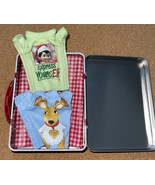 Elf On The Shelf Claus Couture &amp; Clothes 2 Shirts Suitcase Tin Express Y... - £22.57 GBP