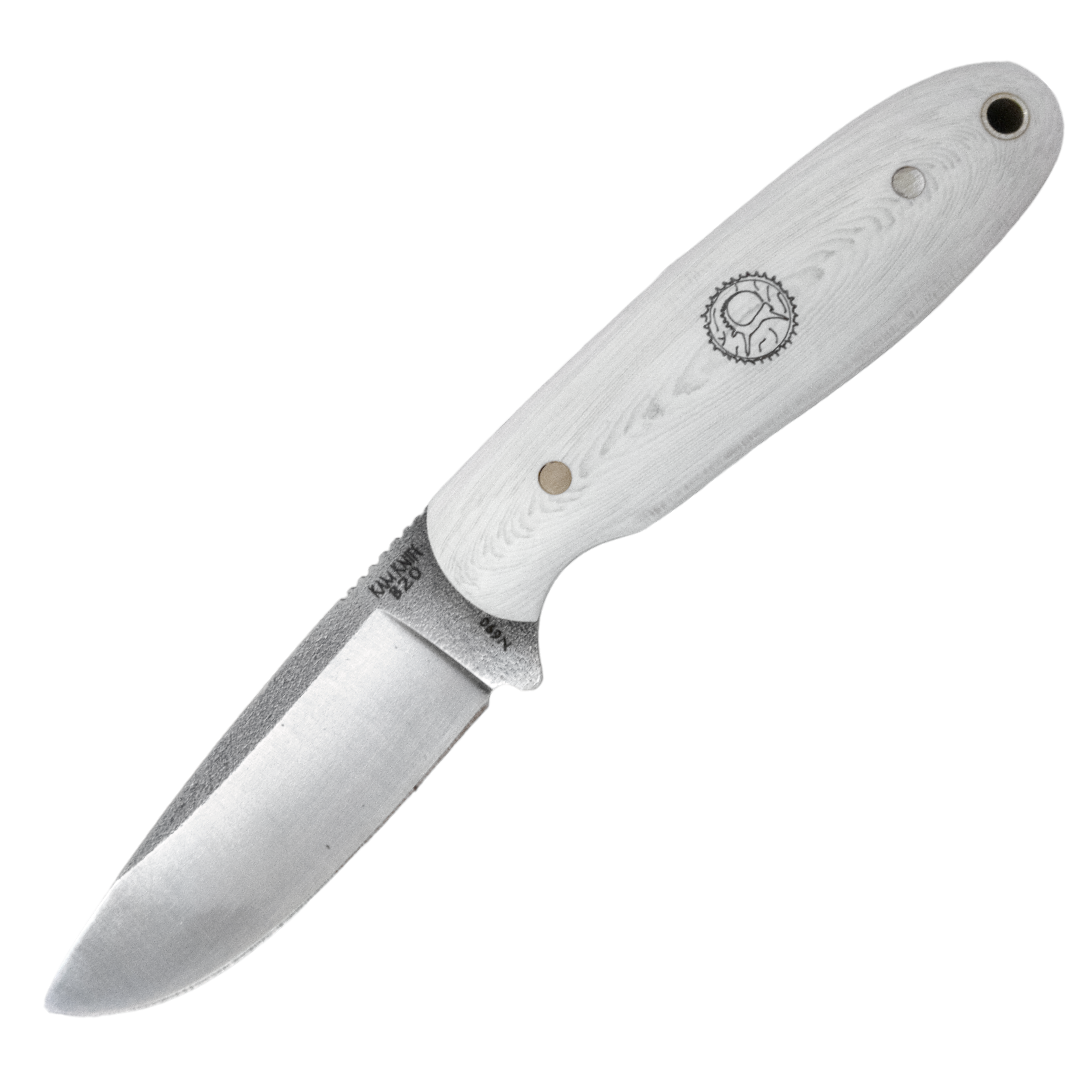 Kam Knife - B20 - N690 Steel - White Handle - Fixed Blade - $134.89