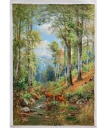 A Herd of Deer in the Forest - Handmade Unmounted Canvas - Original Oil ... - £553.11 GBP+