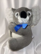 Russ Stuffed Plush Kaola Bear Australia Grey KIRBY Ribbon Caress Soft Pet 9 - £13.12 GBP