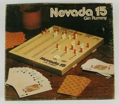 Nevada 15 Gin Rummy Game and Scoring Board 1975 E.S. Lowe Vintage  - £21.99 GBP