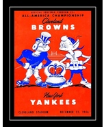 1940s Cleveland Browns Poster Print Vintage 1946 Football Wall Art Gift NFL - £15.92 GBP+