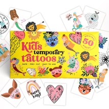 Kids Temporary Tattoos - Fairytale Style Tattoos for Kids, Hypoallergenic, Pre-C - $22.93